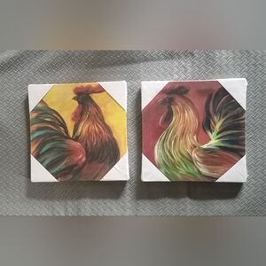 Colorful Rooster Art Painting Set